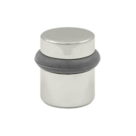 Patioplus 1.5 in. Round Universal Floor Bumper, Bright Nickel - Solid PA2667268